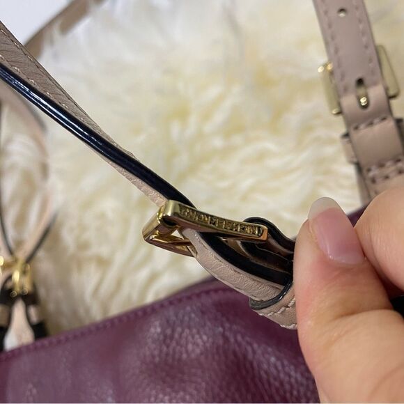 Michael Kors Claret Pebbled Leather Large Jet Set Tote Bag - Picture 6 of 10